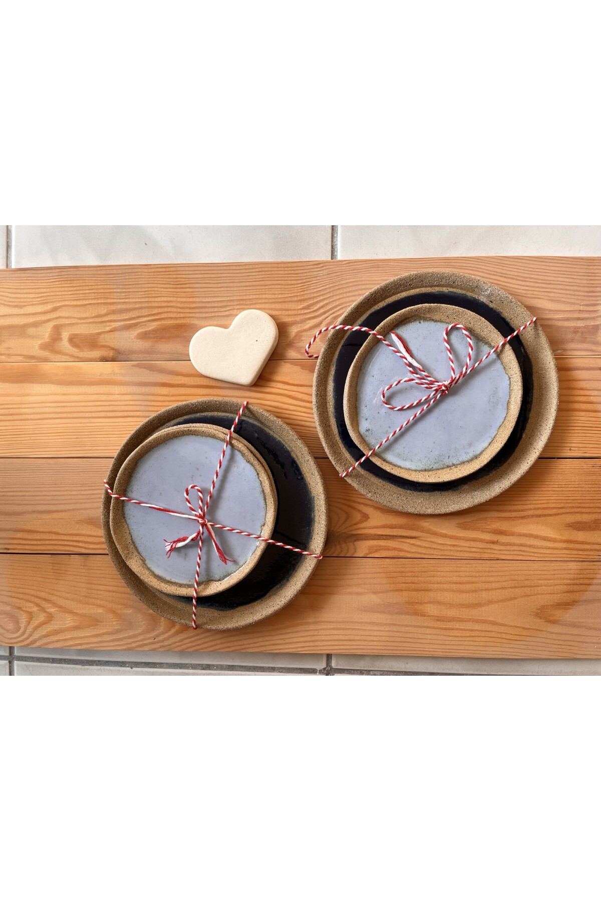 LİLY STONEWARE MİNİ TATLI TABAK l El yapımı