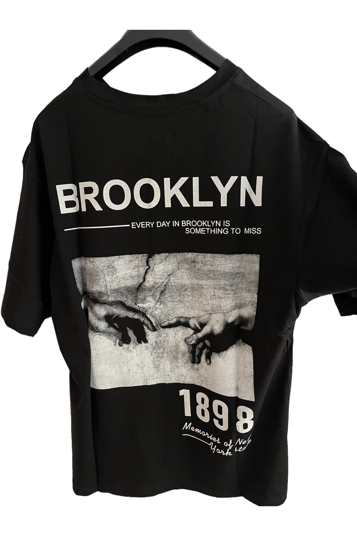 SİYAH BROOKLYN OVERSIZE TİŞÖRT