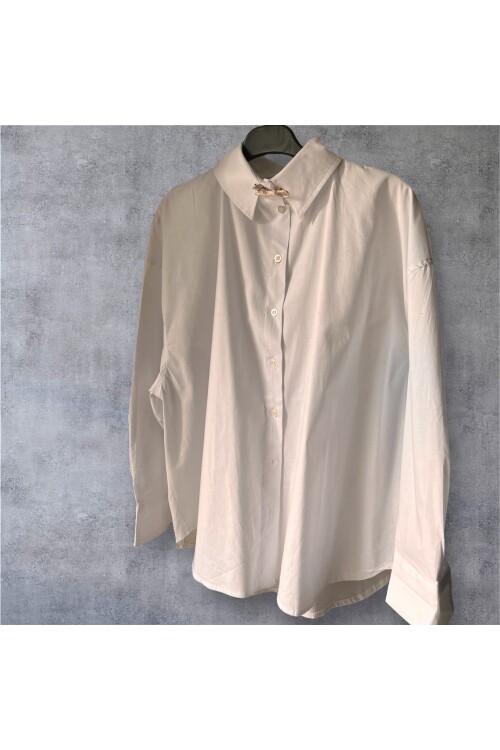 POPLİN BEYAZ GÖMLEK