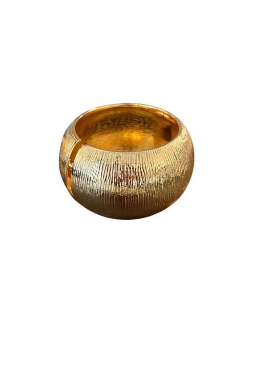 DOKULU KALIN GOLD KELEPÇE