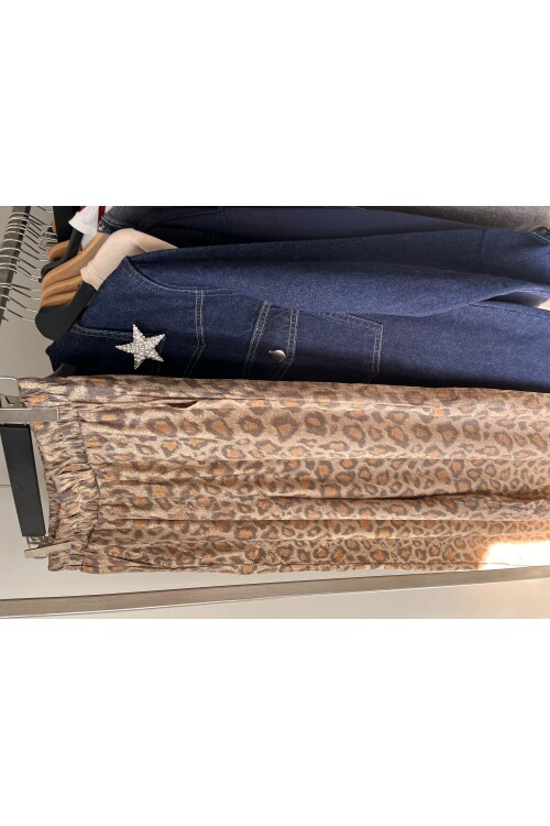 GOLD LEO DÖKÜMLÜ PANTOLON I Limited edition