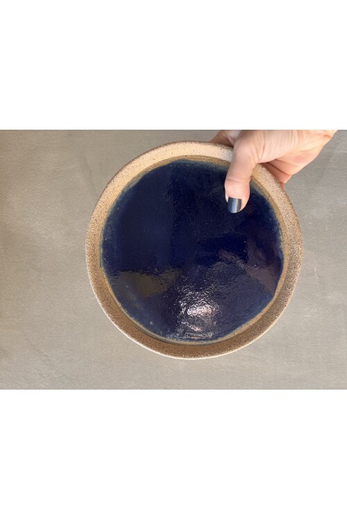 NAVY STONEWARE TABAK l El yapımı