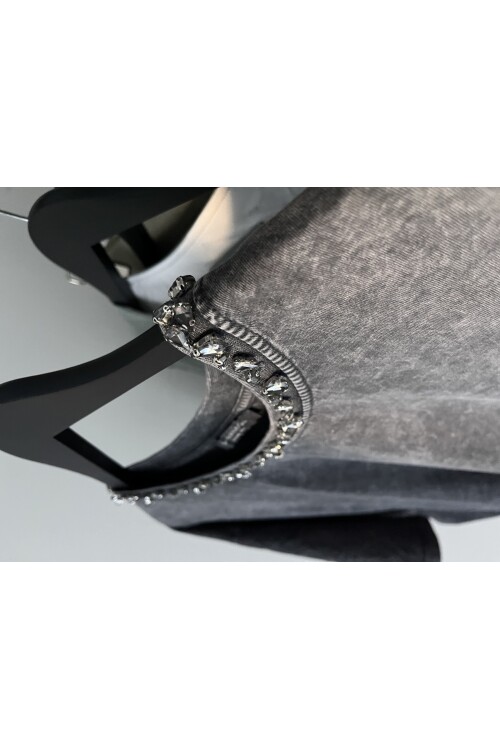 TAŞLI YIKAMALI OVERSIZE TİŞÖRT I Premium