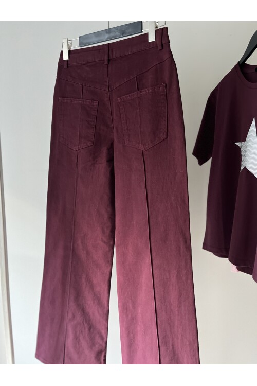 WIDE LEG SHADE OF RED I Premium