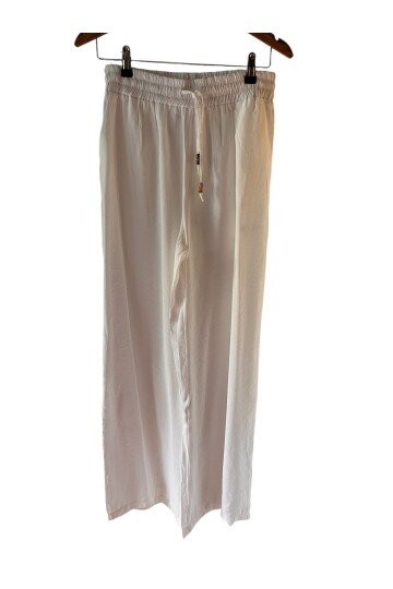 BEYAZ DÖKÜMLÜ PANTOLON