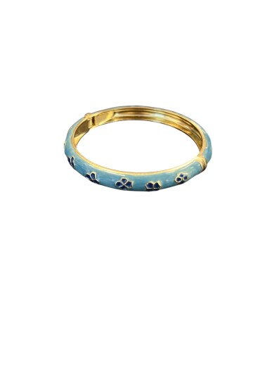 MAVİ MİNELİ GOLD KELEPÇE