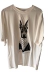 DOBERMAN BASKILI BEYAZ TİŞÖRT