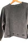 TAŞLI DISTRESSED SWEATSHIRT